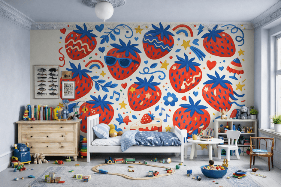 Strawberry Mural