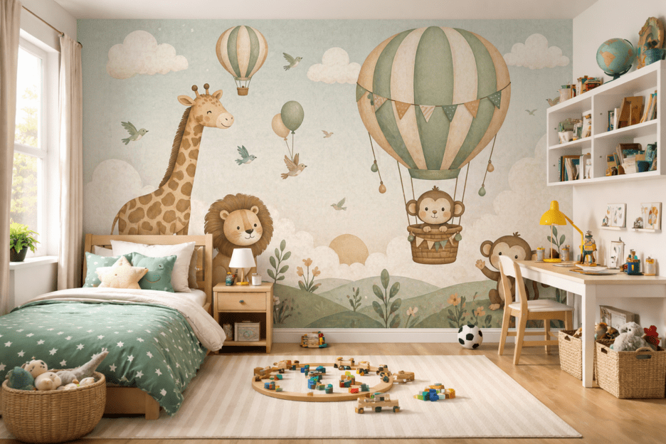 Whimsical Safari Mural
