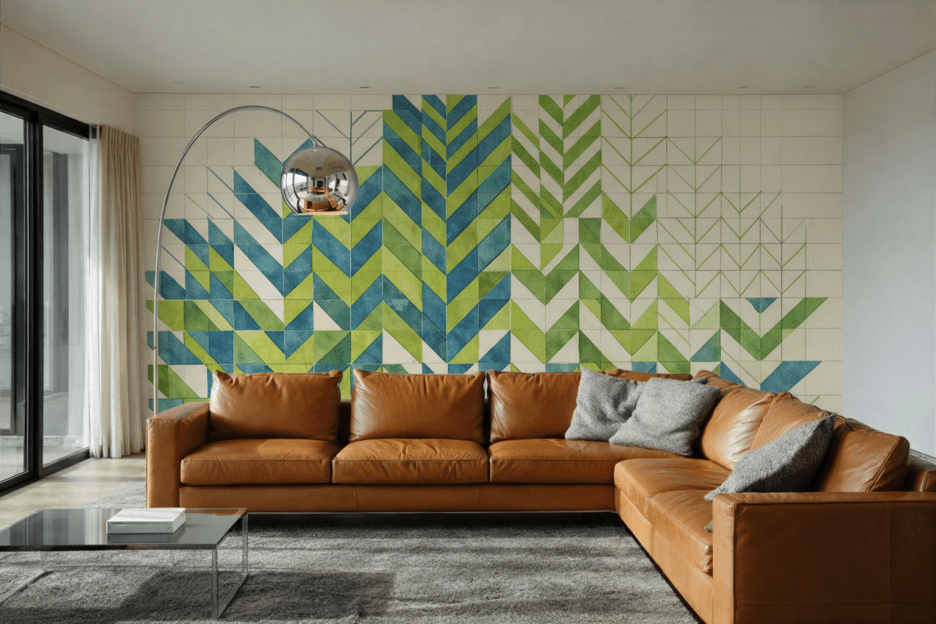 Crested Green Tiling