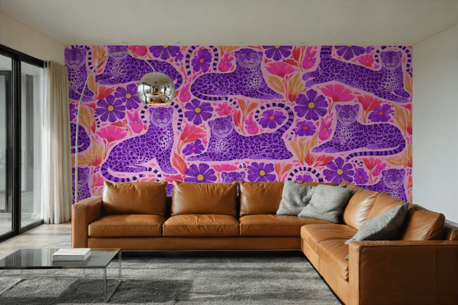 Frosted Feline Tapestry