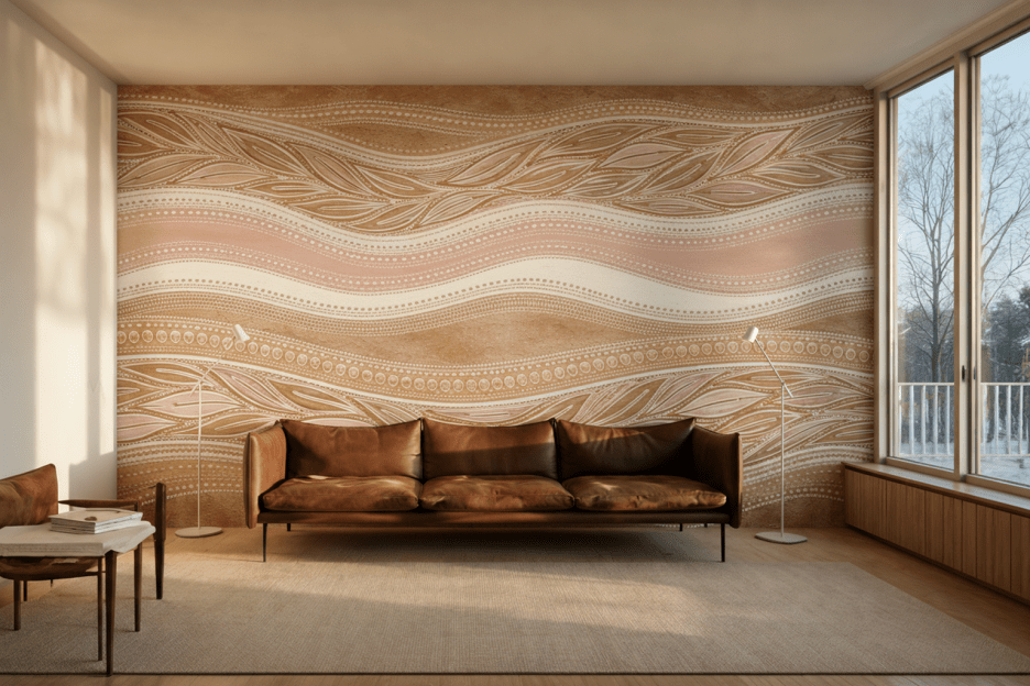 Wavy Leaf Tapestry