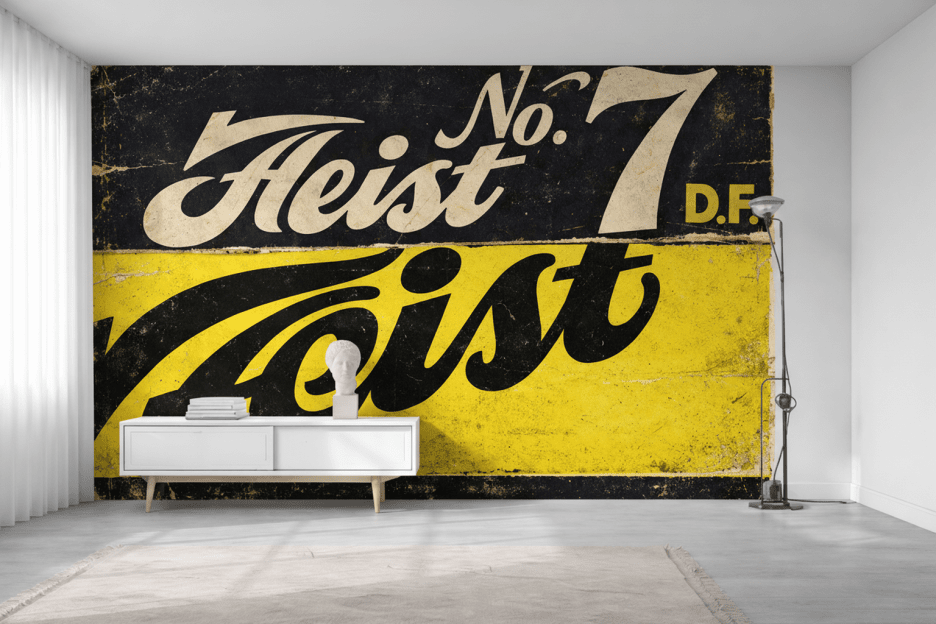 Retro Lettering Mosaic