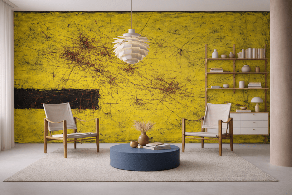 Flecked Saffron Canvas