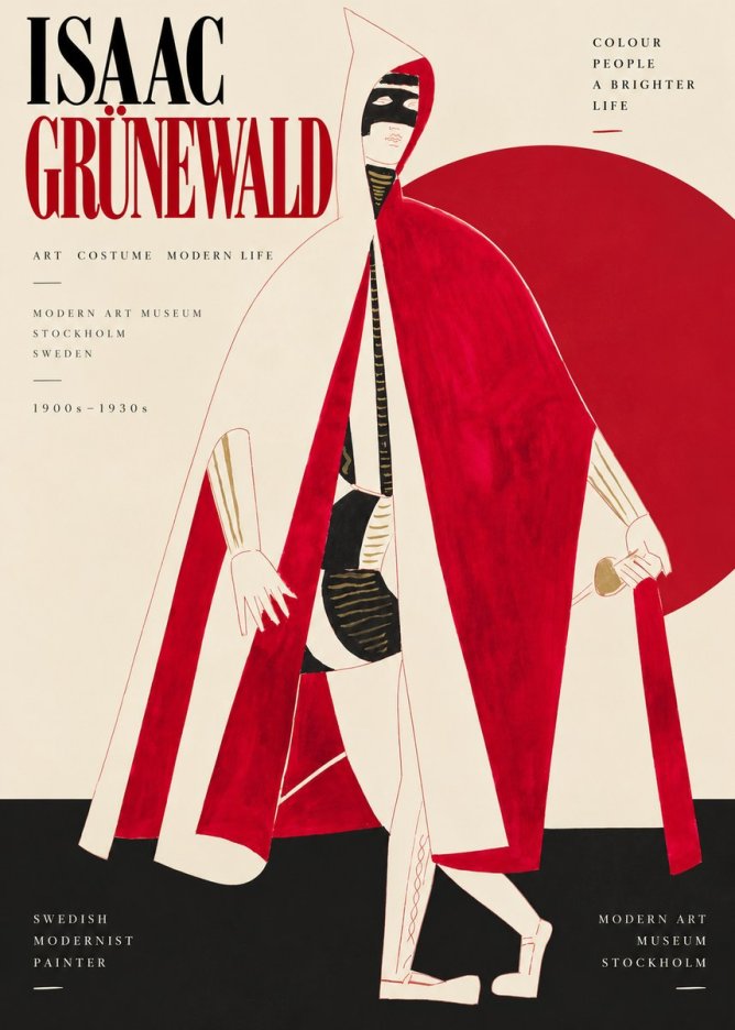 Isaac Grünewald Costume Design I No4 - Plakát