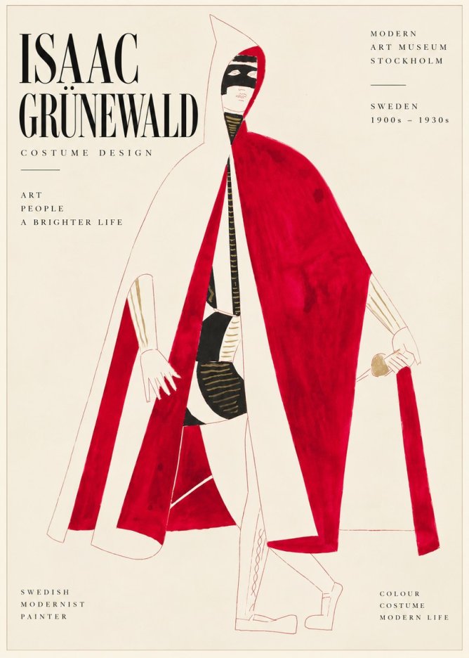 Isaac Grünewald Costume Design I No6 - Plakát