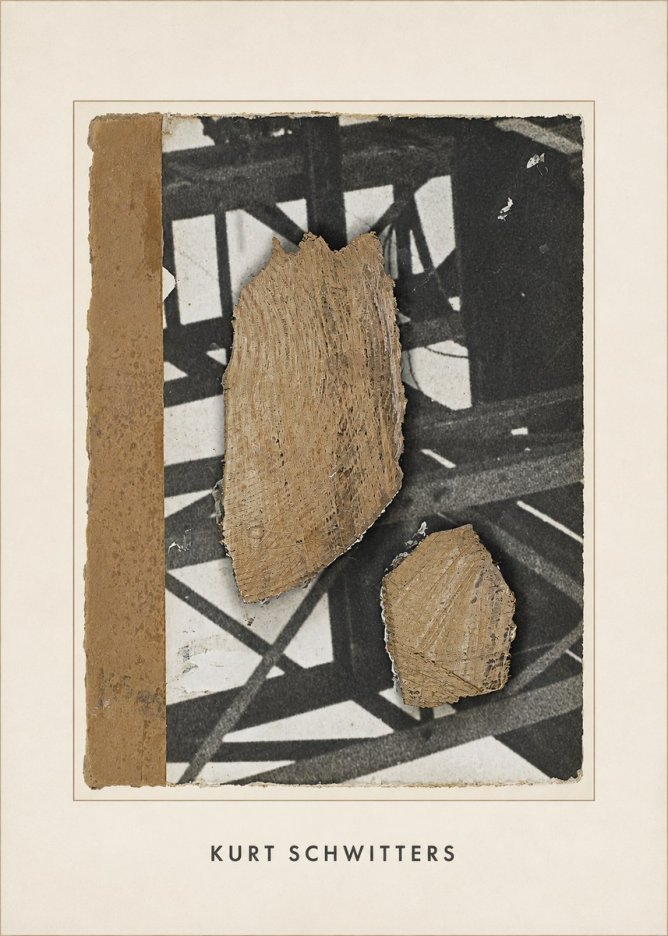 Kurt Schwitters Merz Collage with Found Objects No4 - Plakát