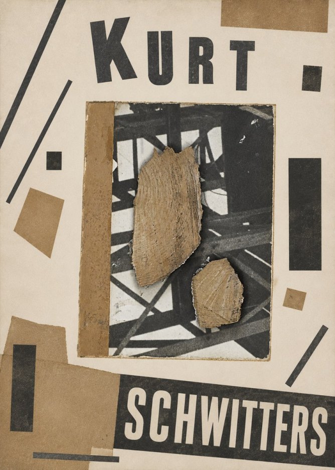 Kurt Schwitters Merz Collage with Found Objects No5 - Plakát