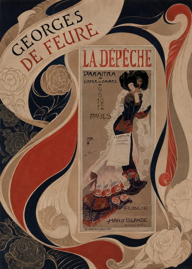 Georges de Feure La Dépêche I No5 - Plakát