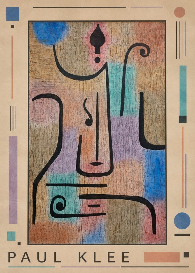 Paul Klee Mask of the Heart No1 - Plakát