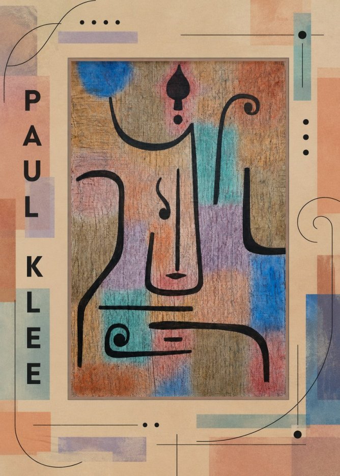 Paul Klee Mask of the Heart No4 - Plakát