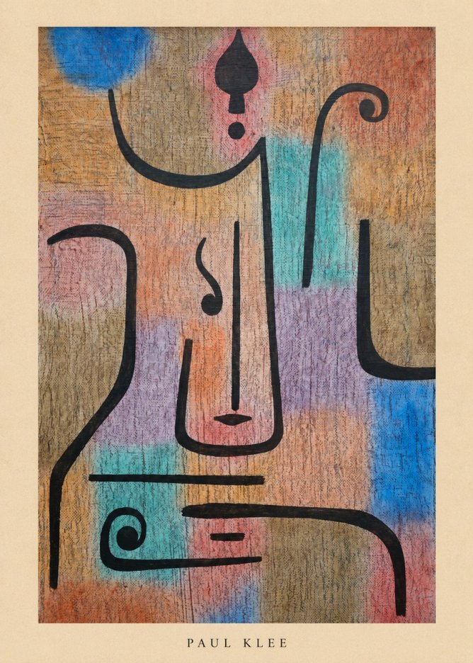 Paul Klee Mask of the Heart No5 - Plakát