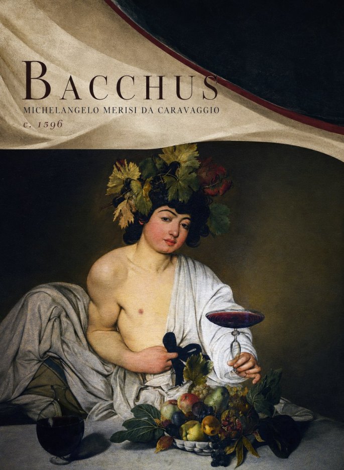 Michelangelo Merisi da Caravaggio Bacchus I No5 - Plakát