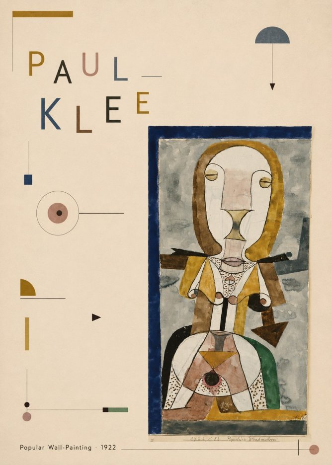 Paul Klee Popular Wall-painting No5 - Plakát