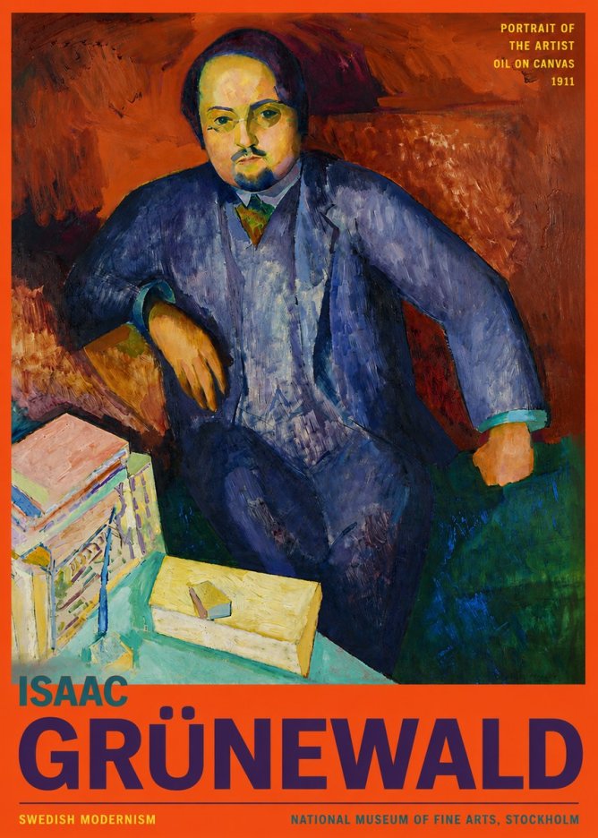 Isaac Grünewald Portrait of the Artist No2 - Plakát