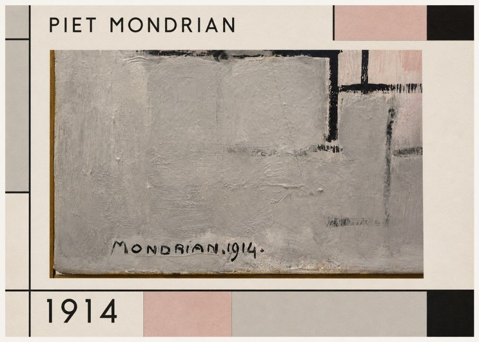 Piet Mondrian Composition 1914 No1 - Plakát