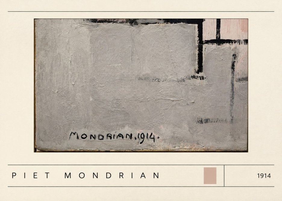 Piet Mondrian Composition 1914 No3 - Plakát