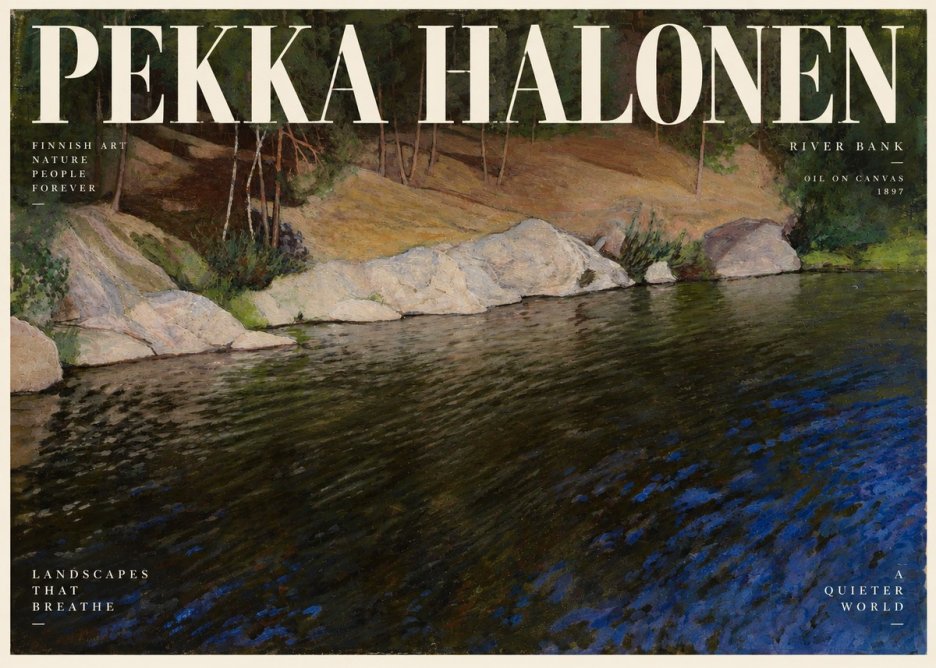Pekka Halonen River Bank No2 - Plakát