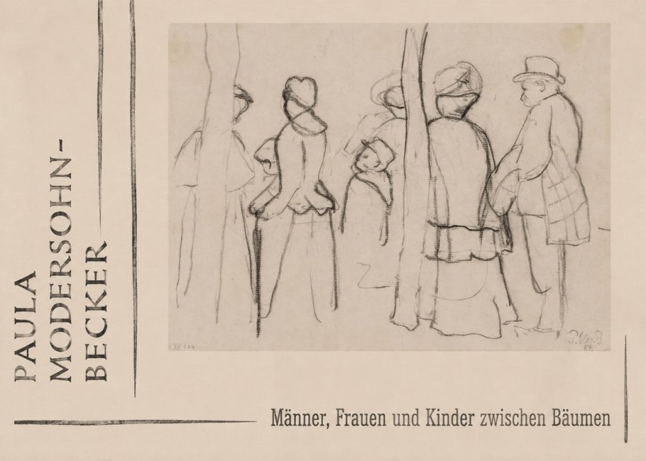 Paula Modersohn-Becker Männer, Frauen Und Kinder Zwischen Bäumen No2 - Plakát