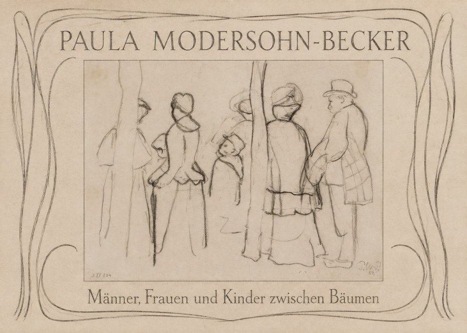 Paula Modersohn-Becker Männer, Frauen Und Kinder Zwischen Bäumen No3 - Plakát