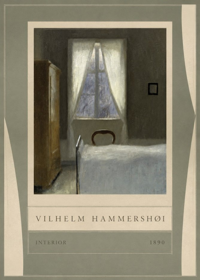 Vilhelm Hammershøi Interior I No6 - Plakát