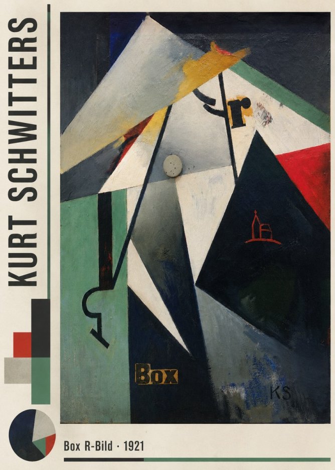 Kurt Schwitters Box R-bild No6 - Plakát