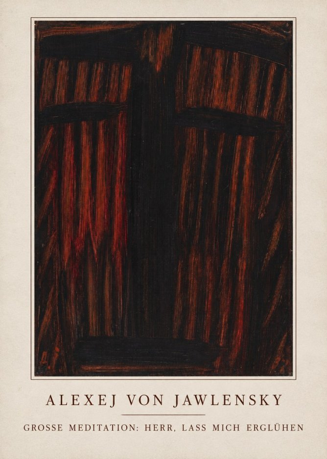 Alexej von Jawlensky Grosse Meditation: Herr, Lass Mich Erglühen No3 - Plakát