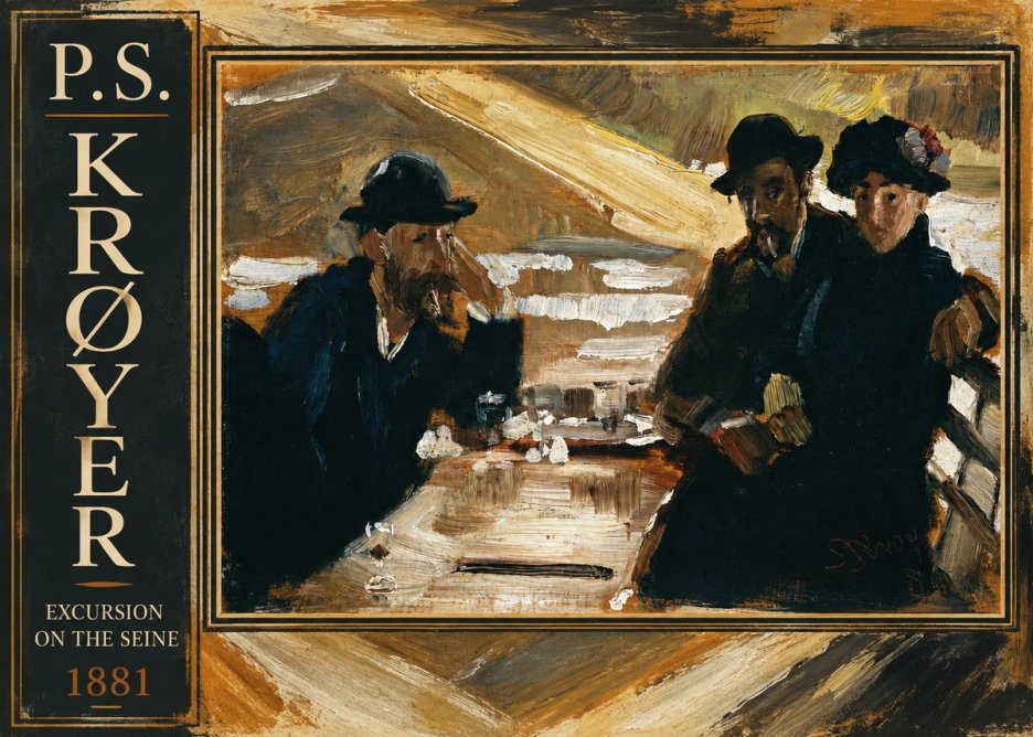 P.S. Krøyer Excursion on the Seine No2 - Plakát