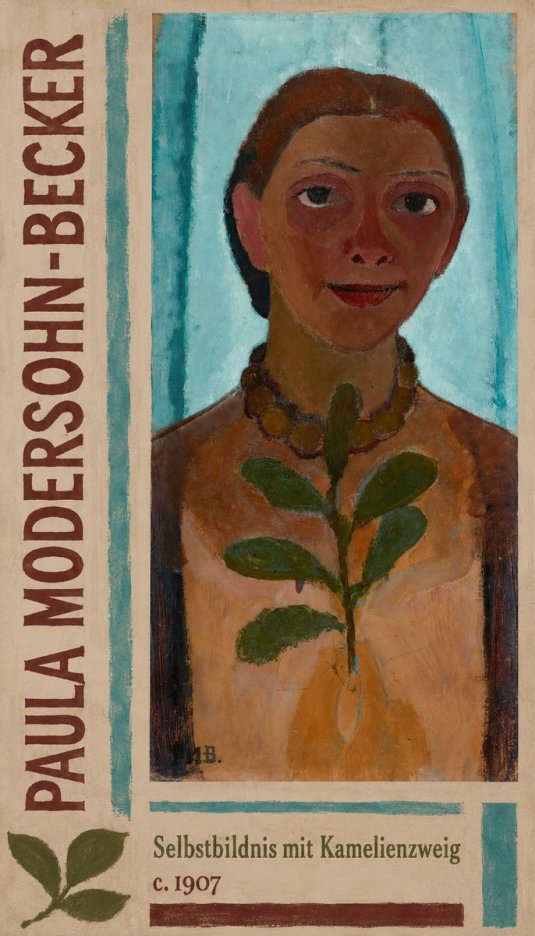 Paula Modersohn-Becker Selbstbildnis Mit Kamelienzweig No2 - Plakát