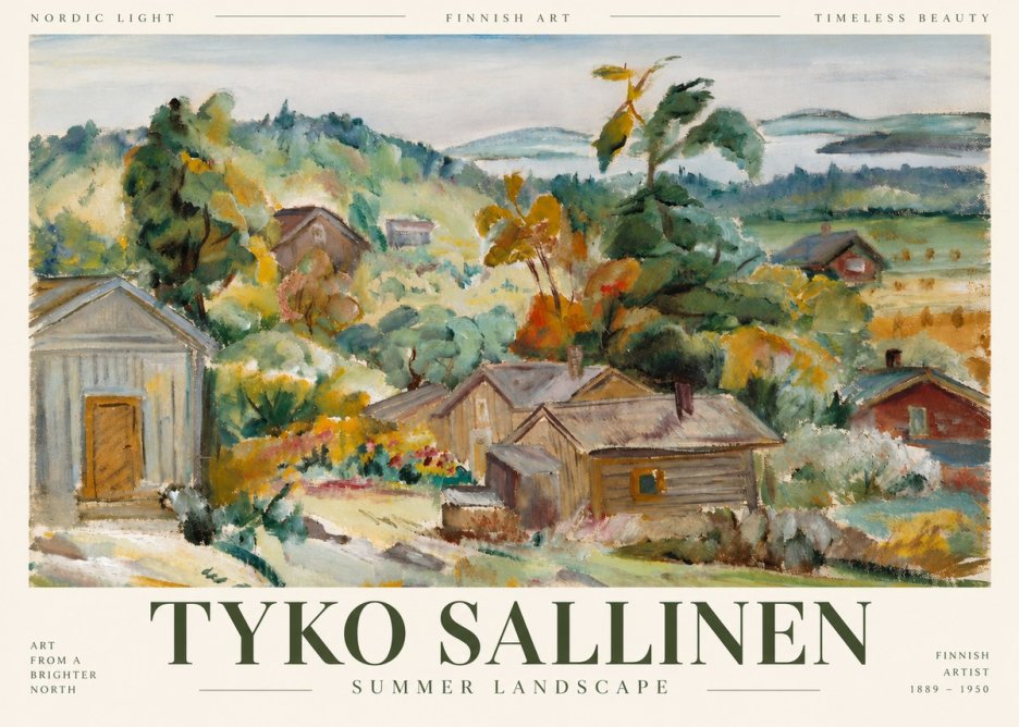 Tyko Sallinen Summer Landscape No4 - Plakát