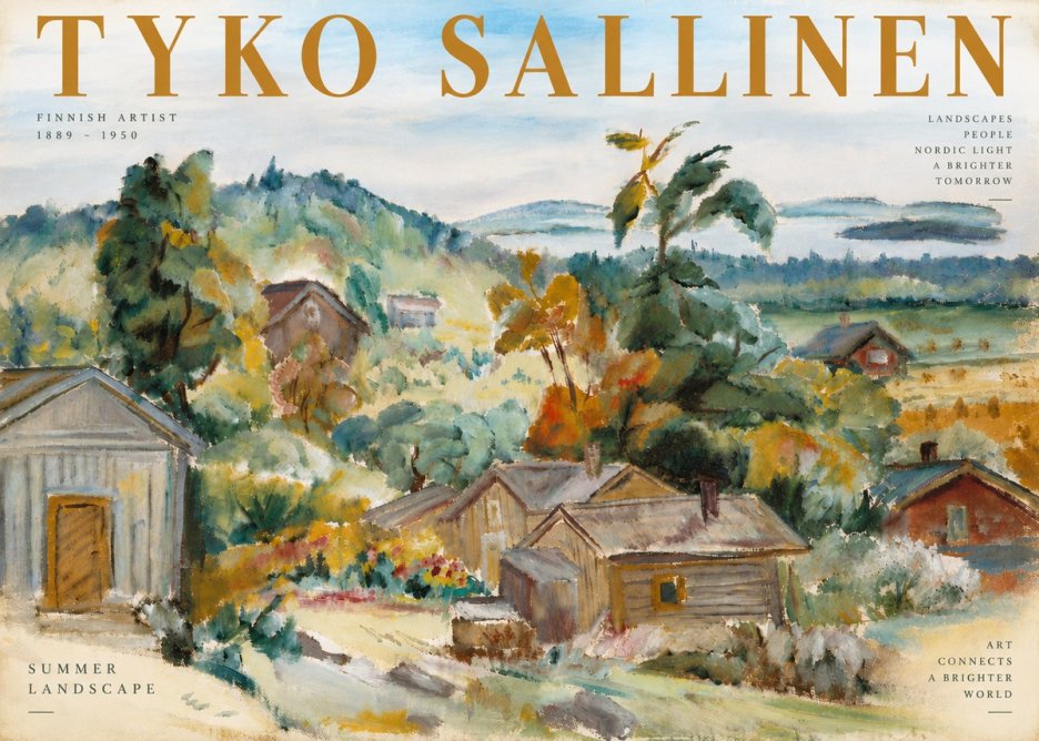 Tyko Sallinen Summer Landscape No6 - Plakát
