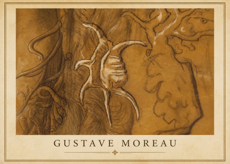 Gustave Moreau Mystical Shell Study No1 - Plakát
