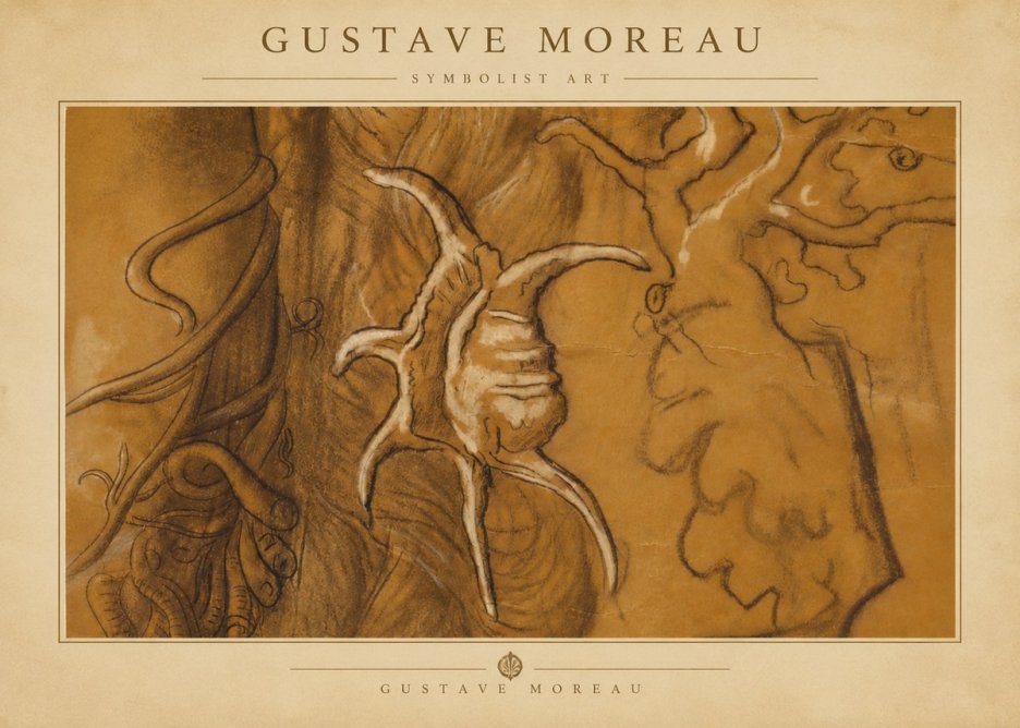 Gustave Moreau Mystical Shell Study No5 - Plakát
