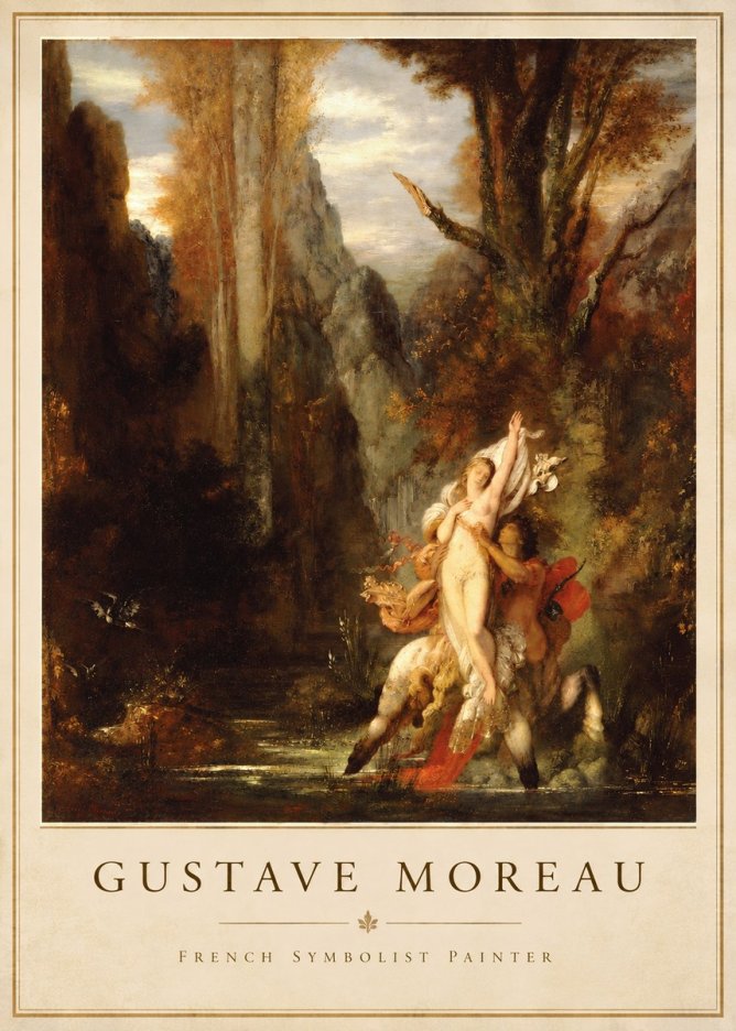Gustave Moreau Jupiter and Semele I No4 - Plakát