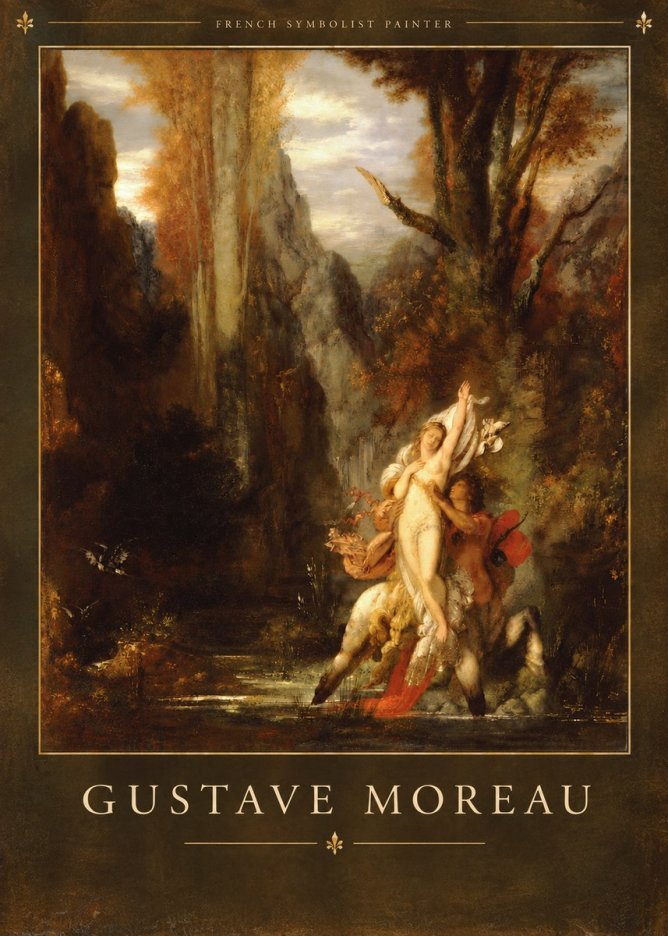 Gustave Moreau Jupiter and Semele I No6 - Plakát