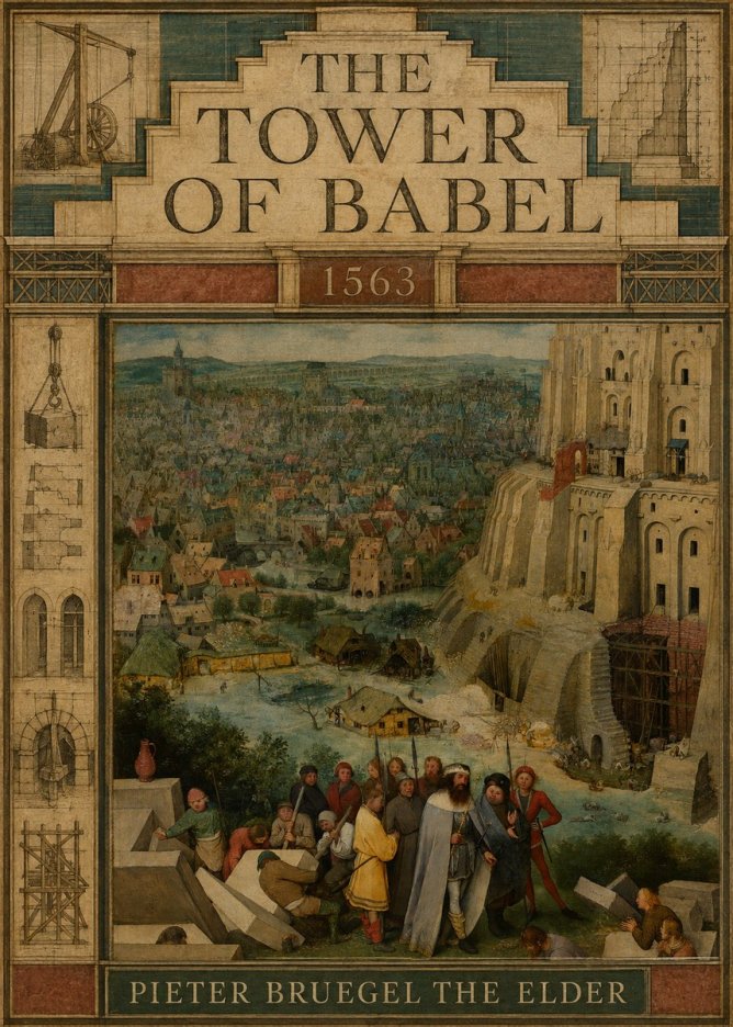 Pieter Bruegel The Tower of Babel I No3 - Plakát