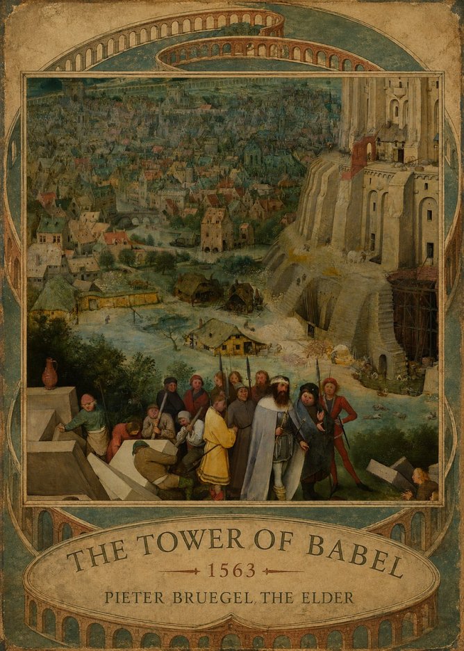 Pieter Bruegel The Tower of Babel I No5 - Plakát