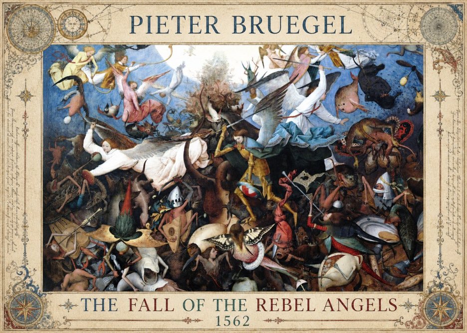 Pieter Bruegel The Fall of the Rebel Angels I No5 - Plakát