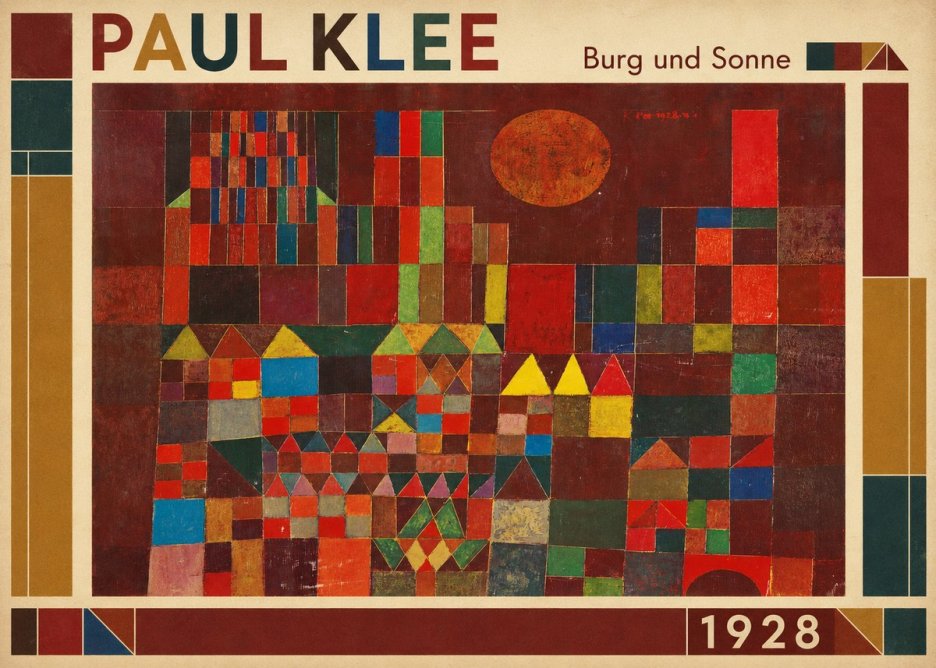 Paul Klee Burg Und Sonne No1 - Plakát