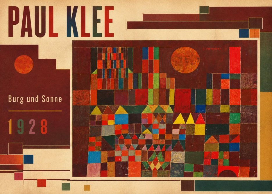 Paul Klee Burg Und Sonne No2 - Plakát