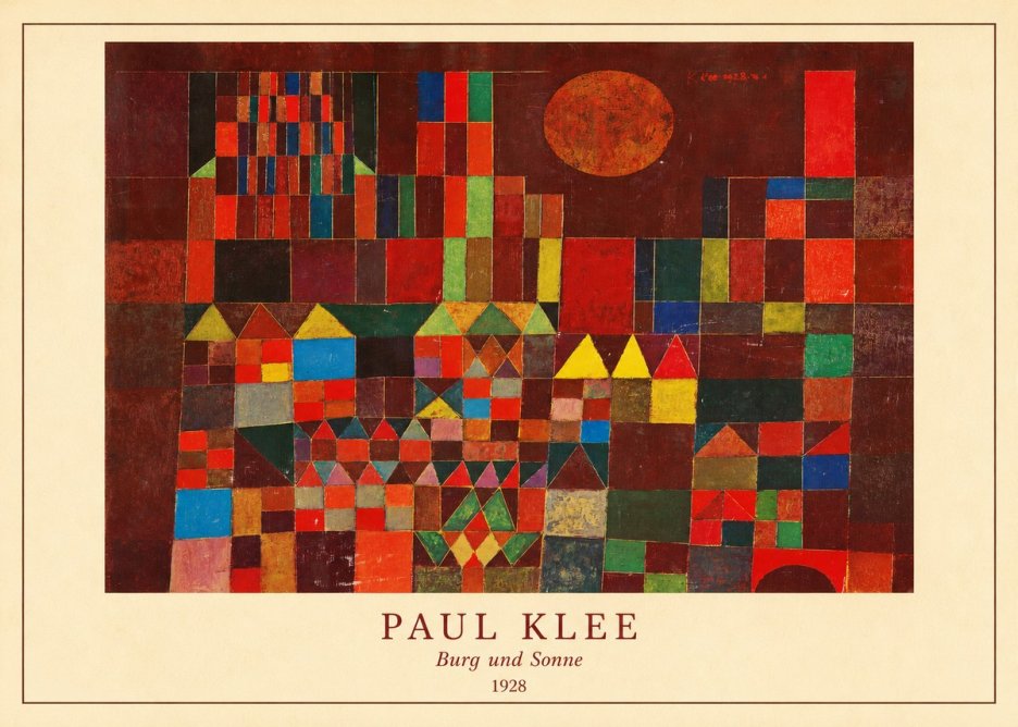 Paul Klee Burg Und Sonne No4 - Plakát