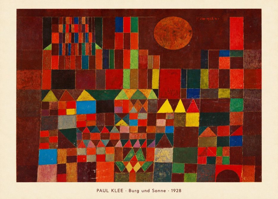 Paul Klee Burg Und Sonne No5 - Plakát