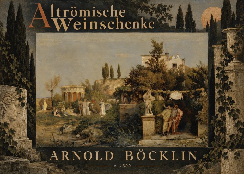 Arnold Böcklin Altrömische Weinschenke No6 - Plakát