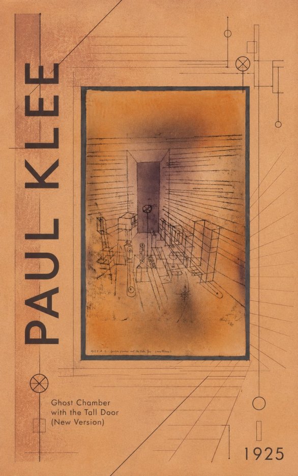 Paul Klee Ghost Chamber with the Tall Door (New Version) No4 - Plakát