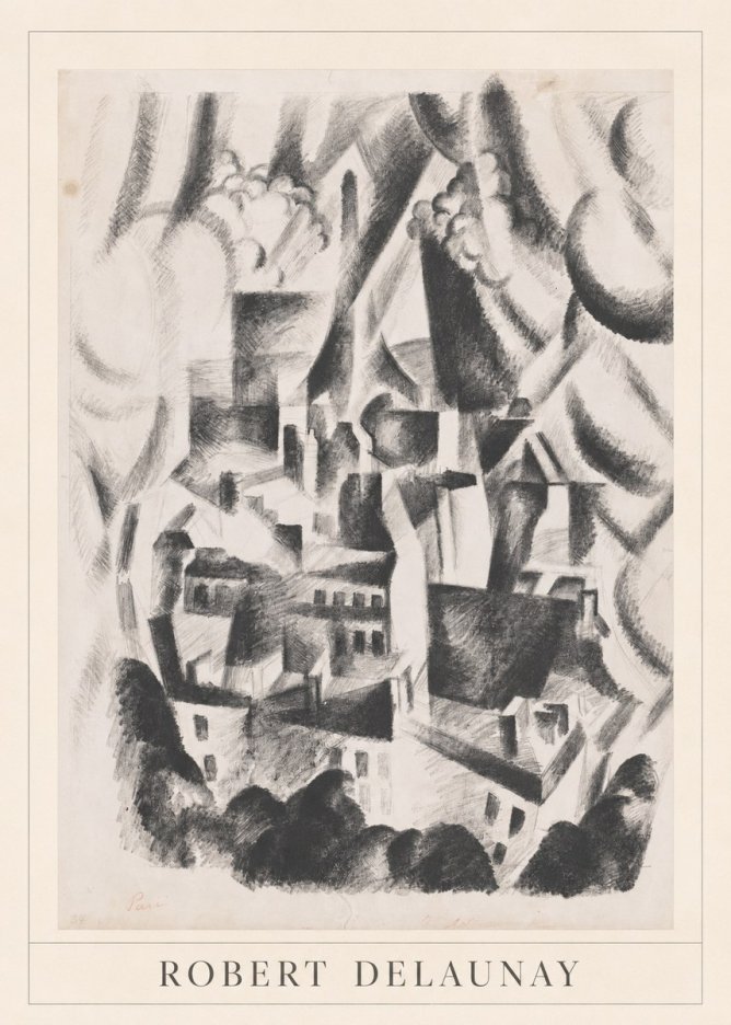 Robert Delaunay Vue Sur La Ville No3 - Plakát