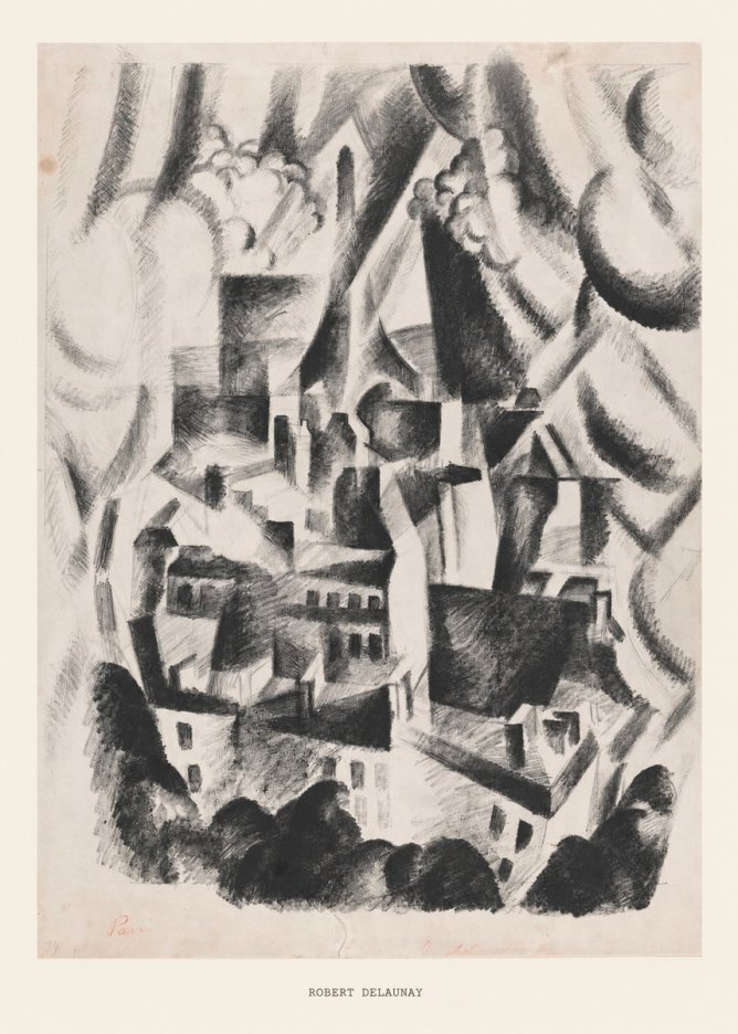 Robert Delaunay Vue Sur La Ville No6 - Plakát
