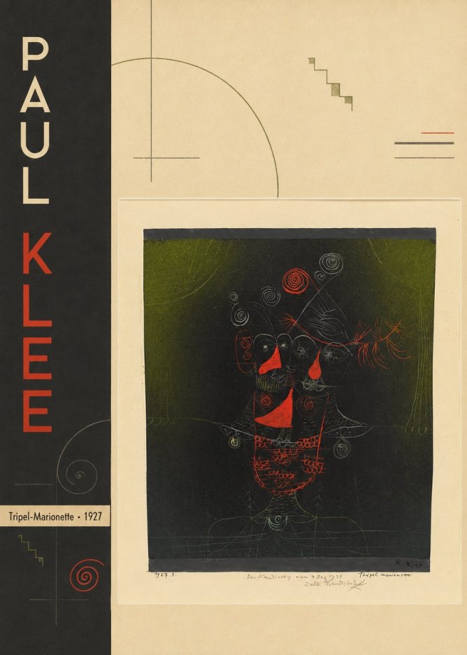 Paul Klee Tripel-marionette No2 - Plakát