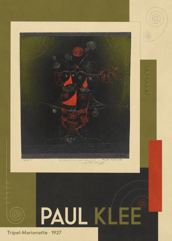 Paul Klee Tripel-marionette No5 - Plakát
