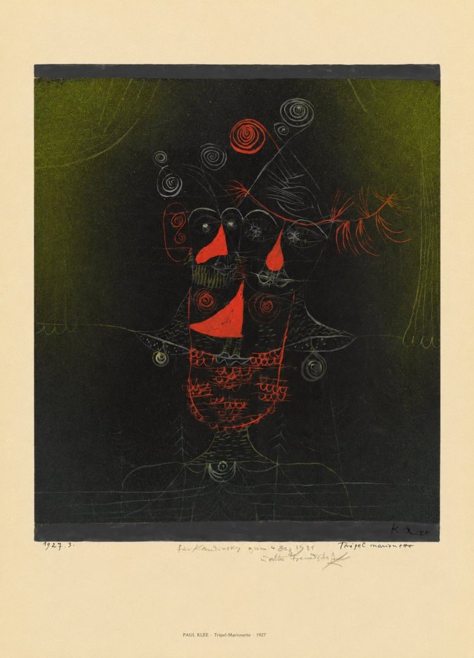 Paul Klee Tripel-marionette No6 - Plakát