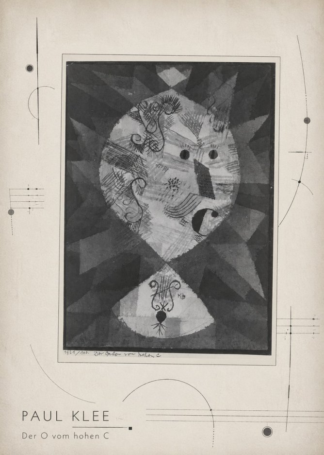 Paul Klee Der O Vom Hohen C No2 - Plakát