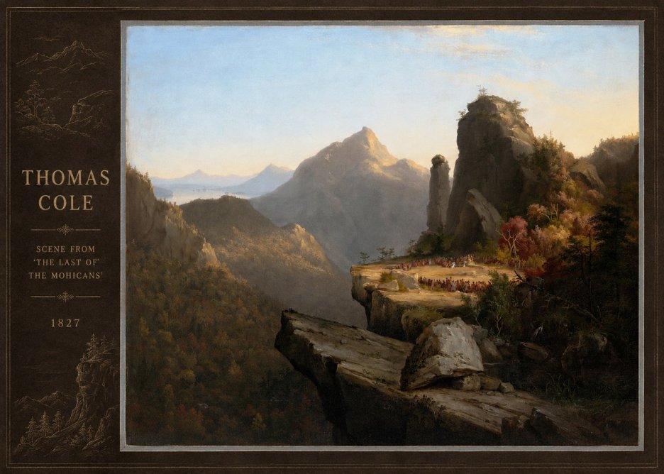 Thomas Cole Scene from 'the Last of the Mohicans' No2 - Plakát